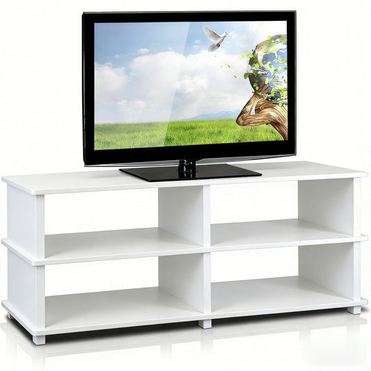 3-Tier No-Tools TV Stand for up to 46" TVs in Espresso